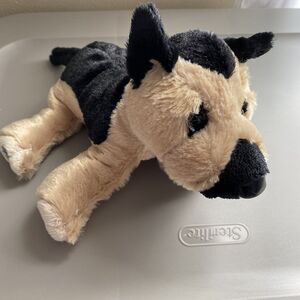 Webkinz German Shepherd Dog Plush Black Tan Ganz HM146 No Code Stuffed Animal